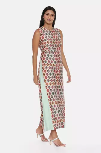 Chanderi Printed Jumpsuit