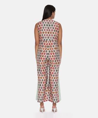 Chanderi Printed Jumpsuit 5