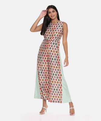 Chanderi Printed Jumpsuit 6