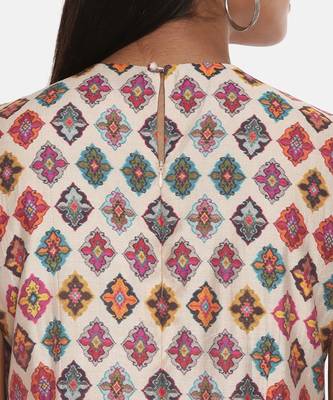 Chanderi Printed Jumpsuit 7