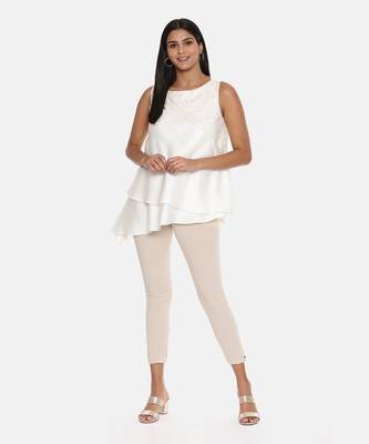 Silk Chanderi Embroidered Top 6