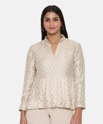 Banaras Silk Jacquard Top 1