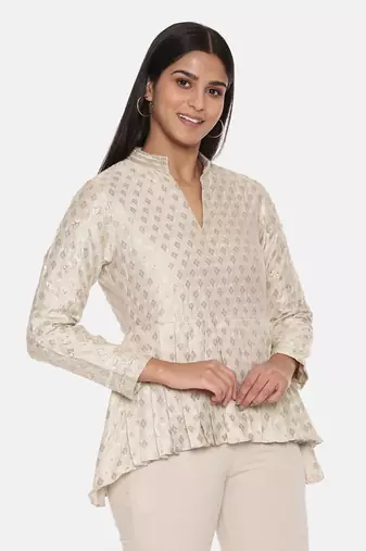 Banaras Silk Jacquard Top