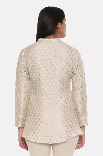 Banaras Silk Jacquard Top