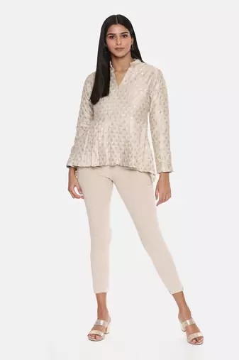 Banaras Silk Jacquard Top