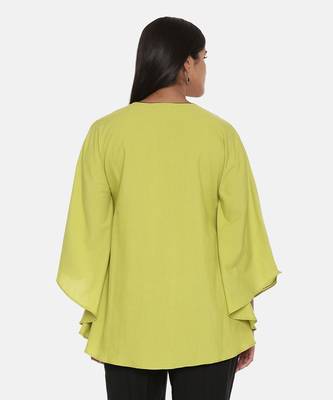 Green Cotton Pleated Top 6