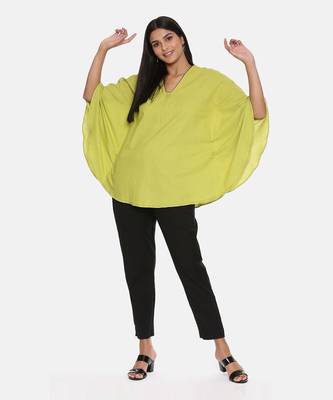 Green Cotton Pleated Top 7