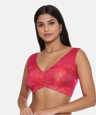 Organza Muslin Pink Printed Blouse 3