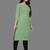 Light-green woven cotton ethnic-kurtis