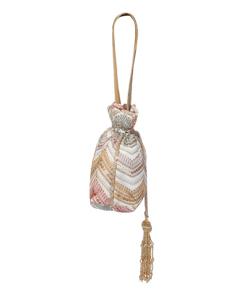 White Potli Bag