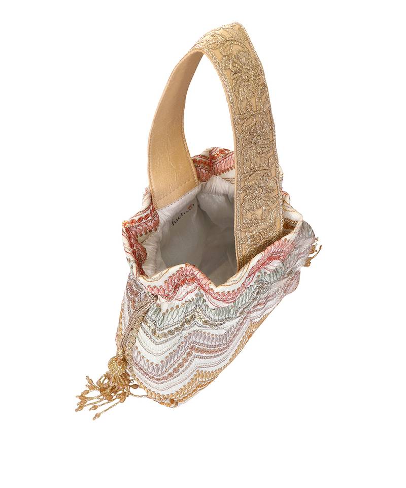 White Potli Bag