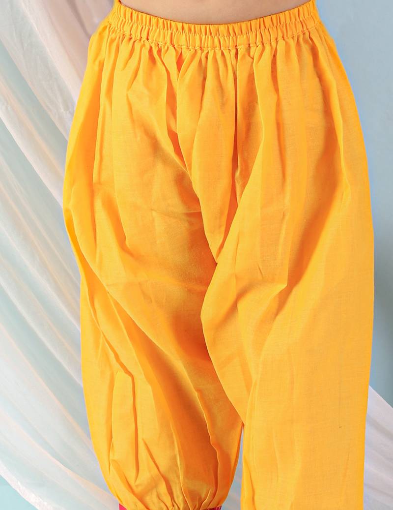 KID1 Ikat peplum with Afghani salwar