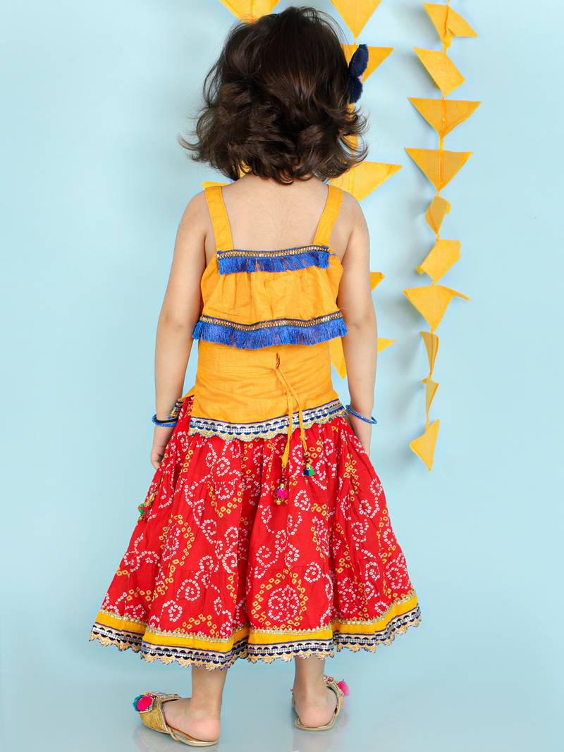 KID1 Fusion Wear Top With Long Skirt Set