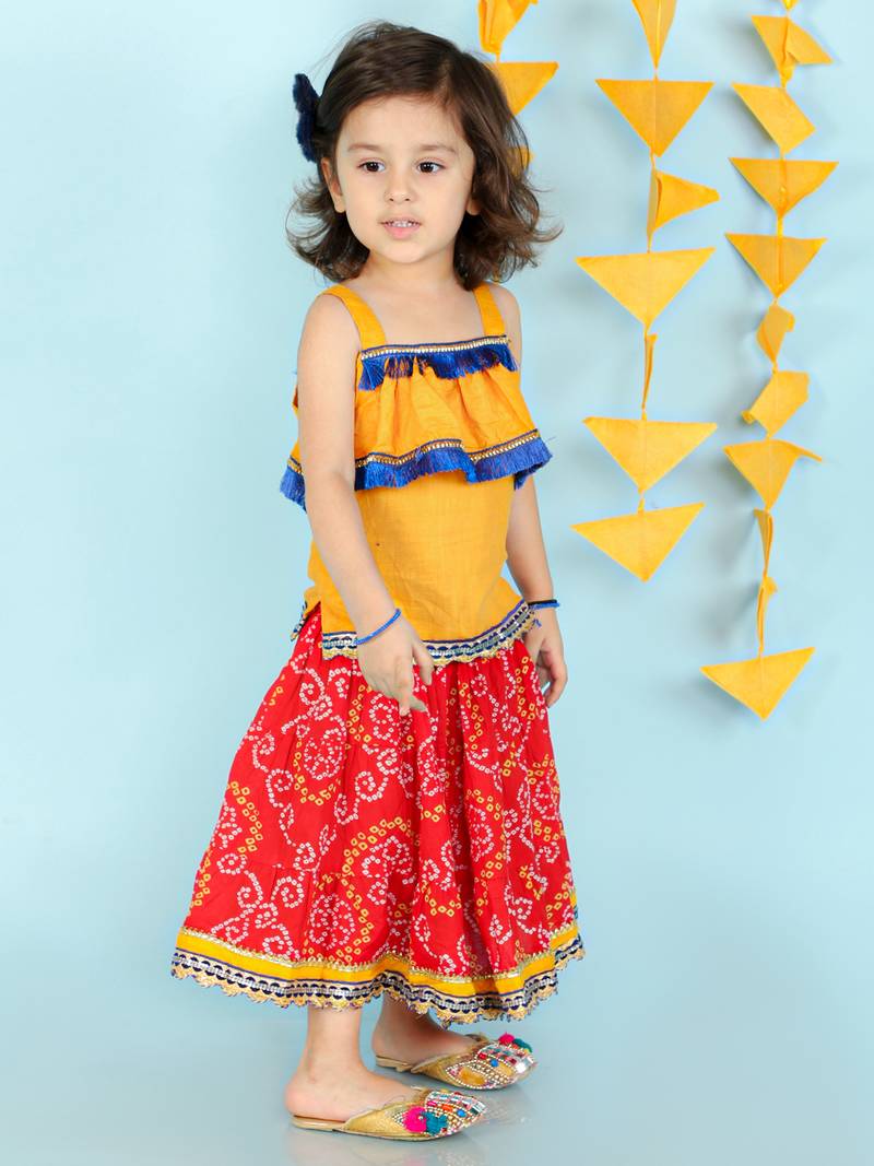 KID1 Fusion Wear Top With Long Skirt Set