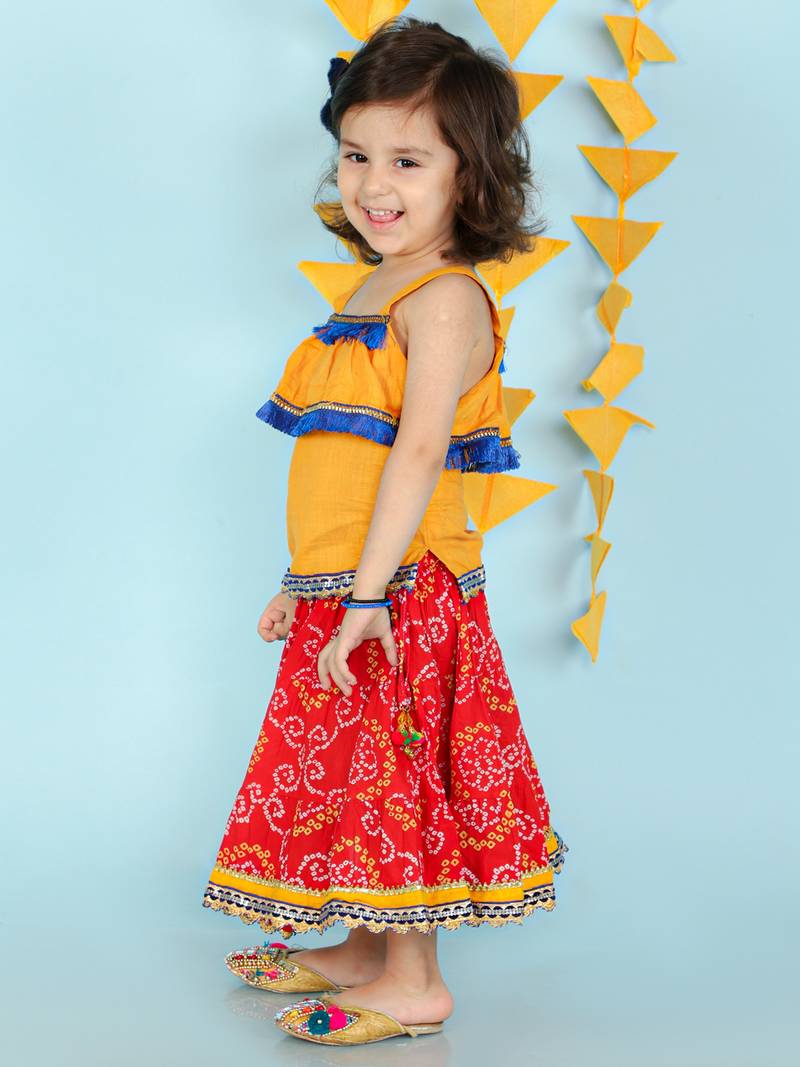 KID1 Fusion Wear Top With Long Skirt Set