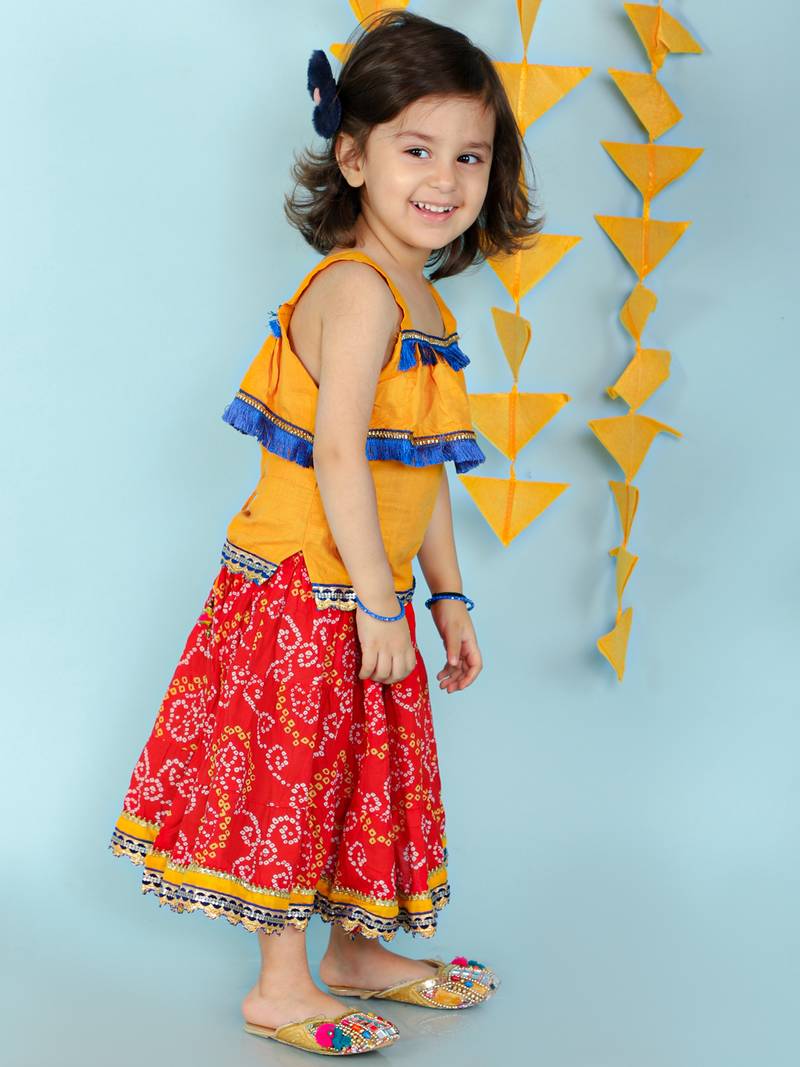 KID1 Fusion Wear Top With Long Skirt Set