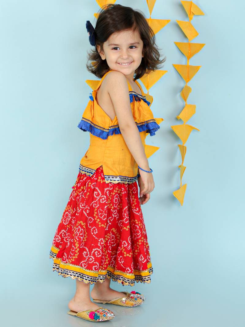 KID1 Fusion Wear Top With Long Skirt Set