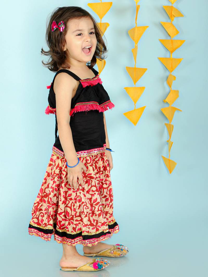 KID1 Fusion Wear Top With Long Skirt Set