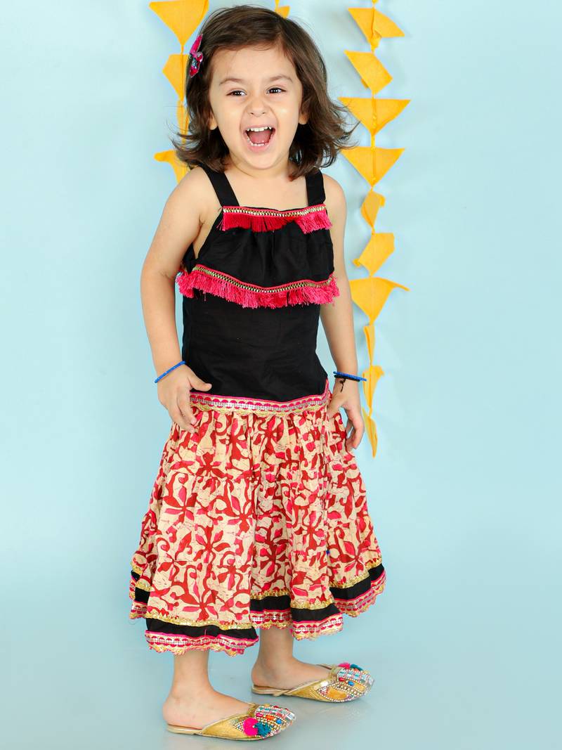 KID1 Fusion Wear Top With Long Skirt Set