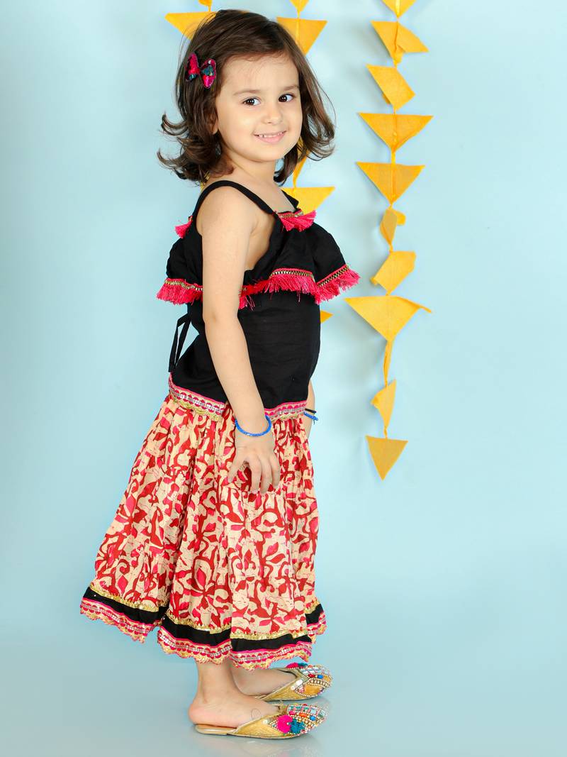 KID1 Fusion Wear Top With Long Skirt Set