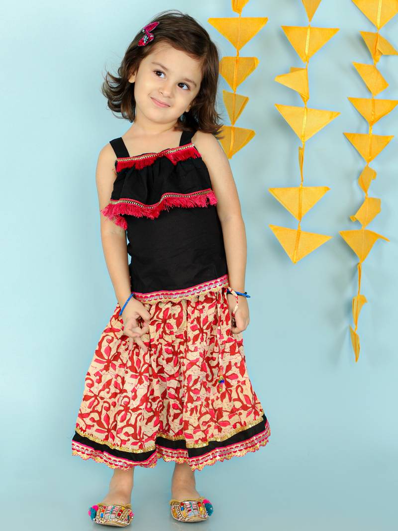 KID1 Fusion Wear Top With Long Skirt Set
