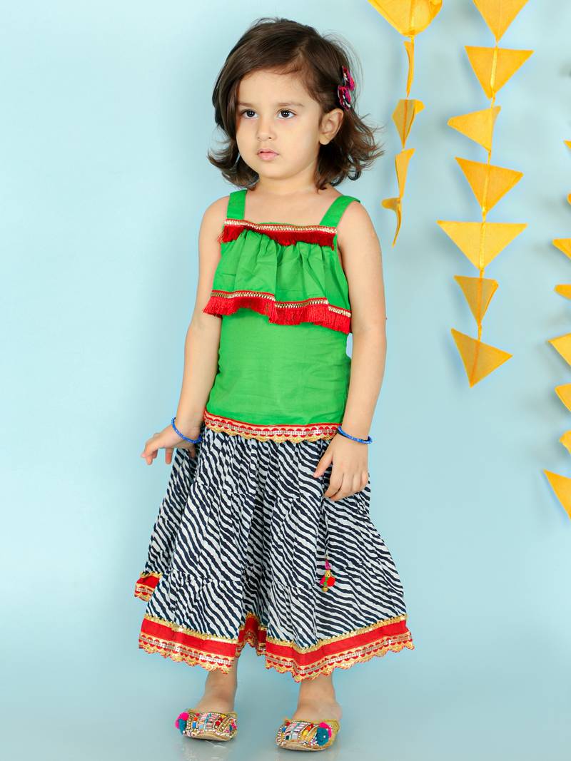 KID1 Fusion Wear Top With Long Skirt Set