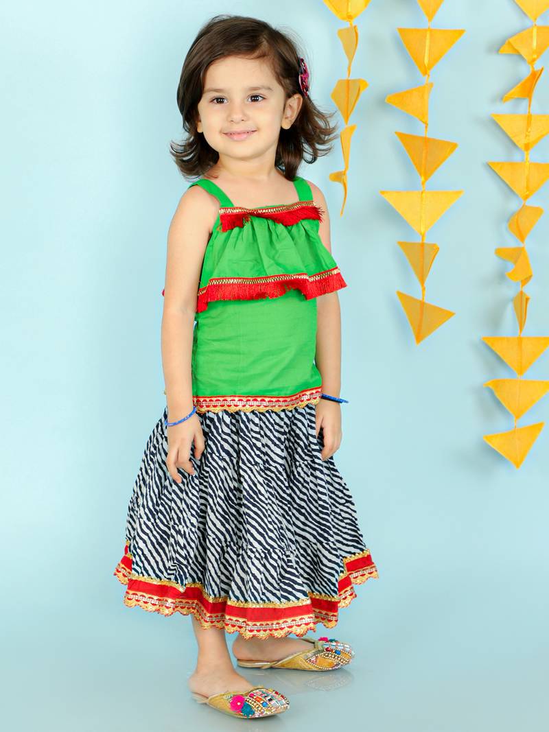 KID1 Fusion Wear Top With Long Skirt Set
