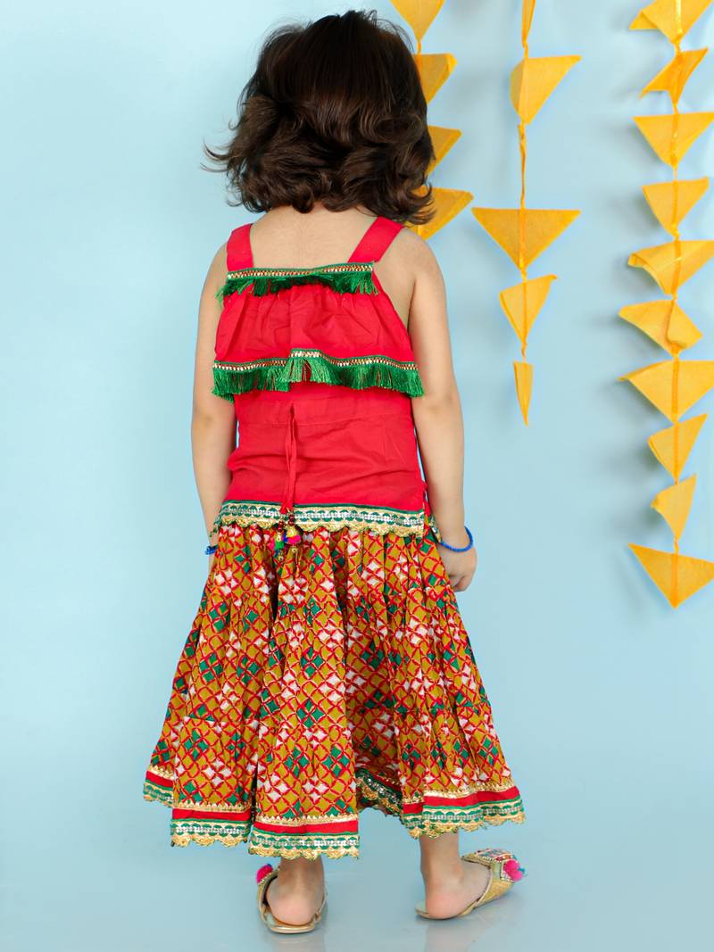 KID1 Fusion Wear Top With Long Skirt Set