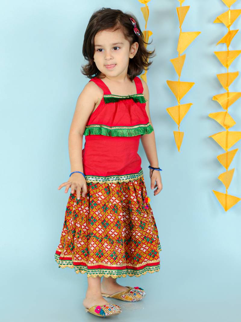 KID1 Fusion Wear Top With Long Skirt Set