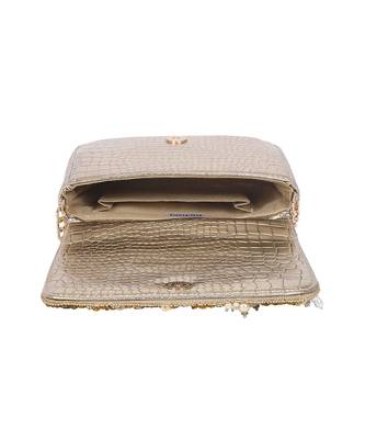 Gold Flap Clutch 4