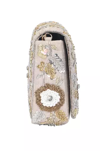 Gold Flap Clutch