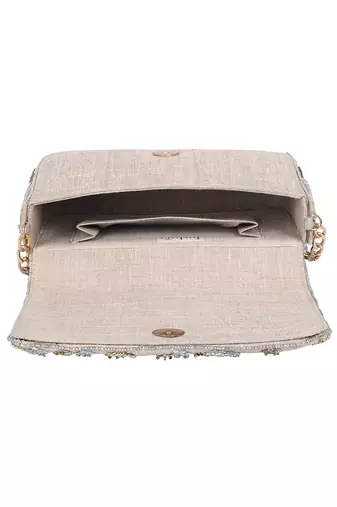 Gold Flap Clutch