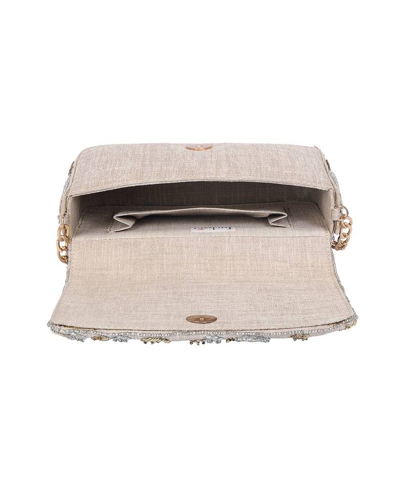Gold Flap Clutch