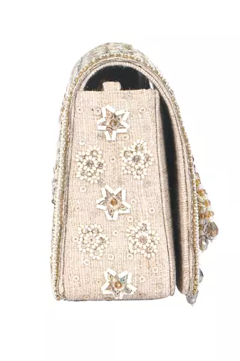 Gold Flap Clutch