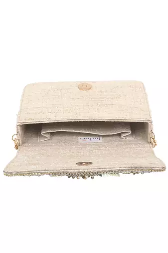 Gold Flap Clutch