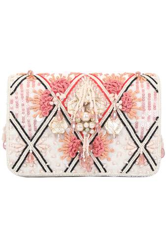 White Flap Clutch