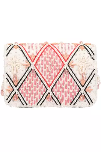 White Flap Clutch