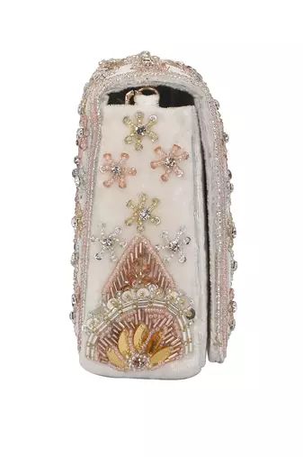 White Flap Clutch