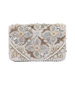 Ivory Flap Clutch