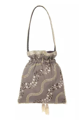 Coffee Brown Potli Bag