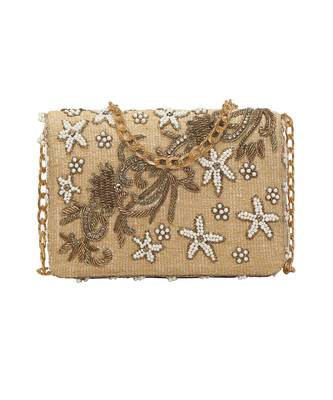 Gold Flap Clutch 1