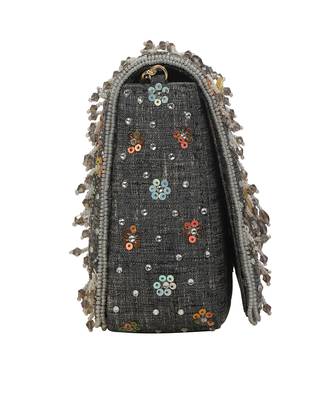 Grey Flap Clutch 2