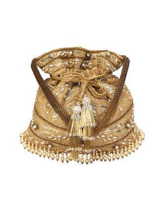 Gold Potli Bag 1