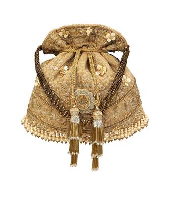 Gold Potli Bag 1