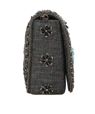 Grey Flap Clutch 2
