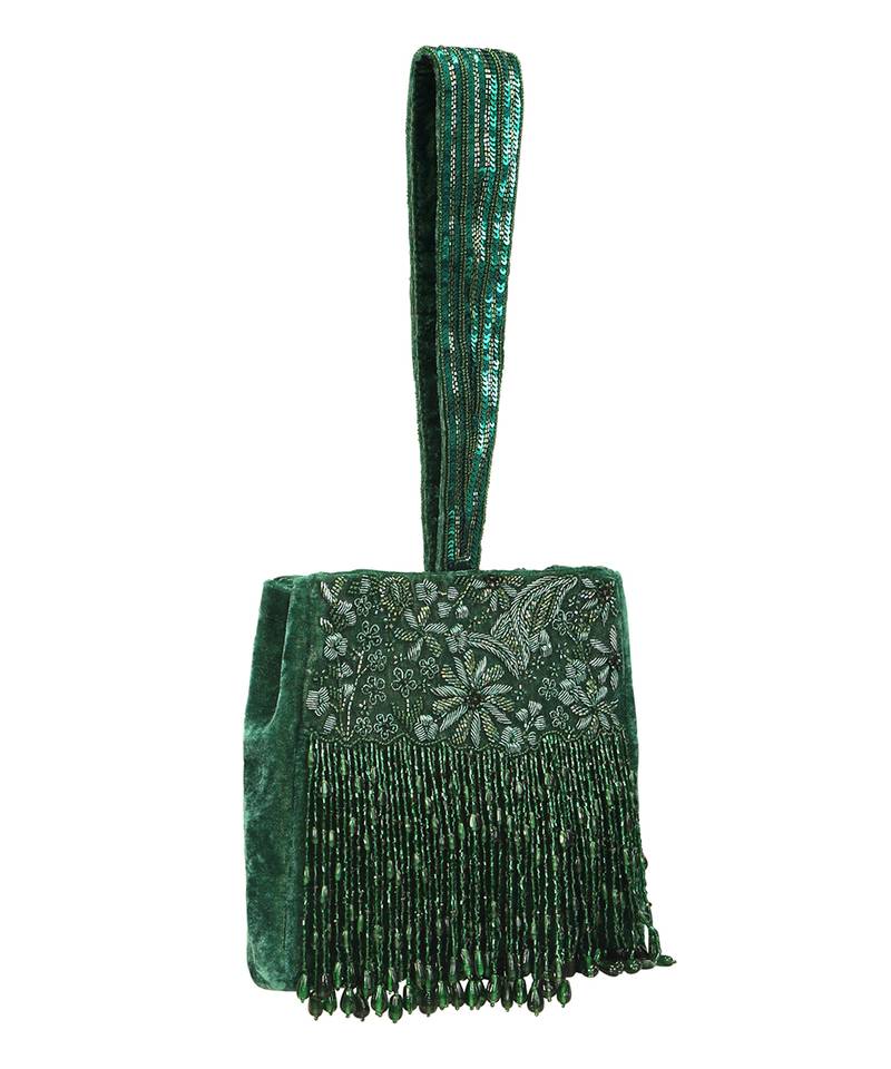 Dark Green Potli Bag
