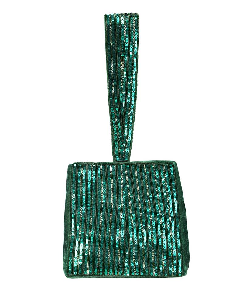 Dark Green Potli Bag