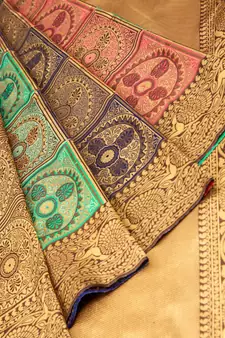 KASHMIRI MODAL HANDLOOM WEAVING SAREE WITH BLOUSE