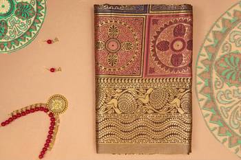 KASHMIRI MODAL HANDLOOM WEAVING SAREE WITH BLOUSE 7