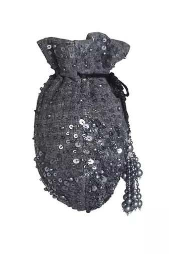 Grey Potli Bag